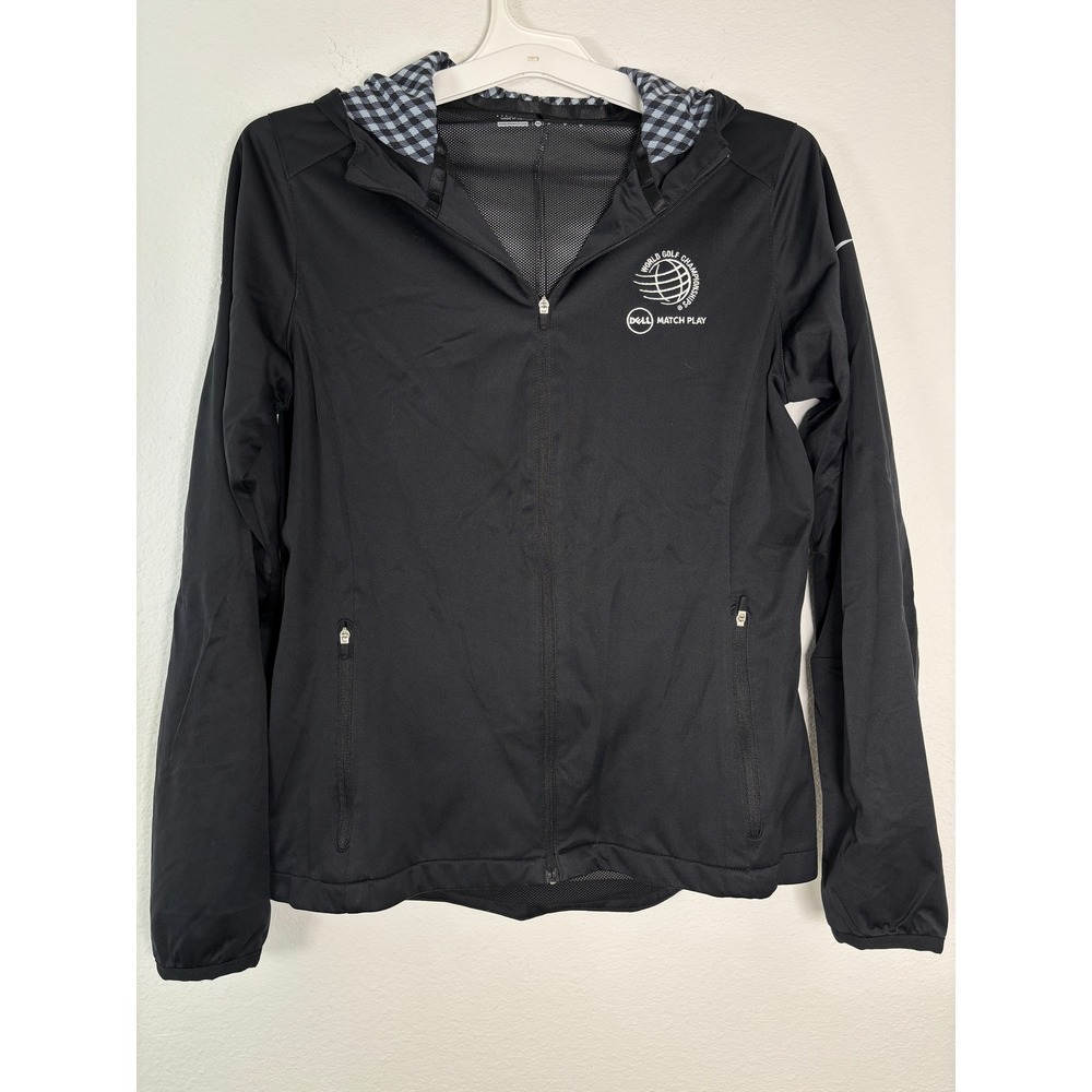 Nike Golf World Golf Championships Dell Match Play Hooded Jacket Black Womens M